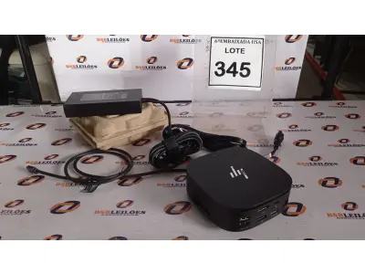 LOTE 345 - 01 DOCKING STATION HP HSN-IX02.(NOVO) (NO ESTADO EM QUE SE ENCONTRA. SUJEITO A AVARIAS OCULTAS/VISÍVEIS.)