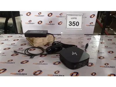 LOTE 350 - 01 DOCKING STATION HP HSN-IX02.(NOVO) (NO ESTADO EM QUE SE ENCONTRA. SUJEITO A AVARIAS OCULTAS/VISÍVEIS.)