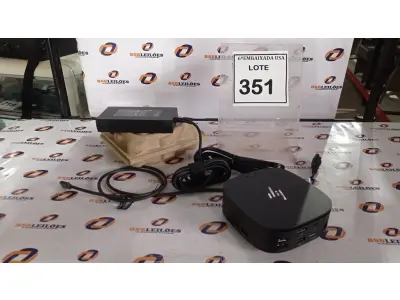 LOTE 351 - 01 DOCKING STATION HP HSN-IX02.(NOVO) (NO ESTADO EM QUE SE ENCONTRA. SUJEITO A AVARIAS OCULTAS/VISÍVEIS.)