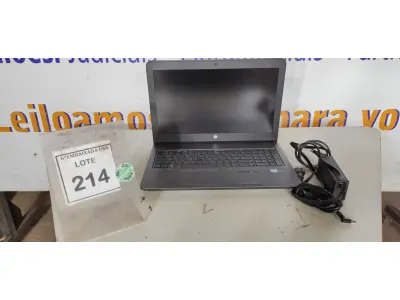 LOTE 214 - 01 NOTEBOOK HP ZBOOK CORE I7 7º GERAÇÃO COM FONTE. (NO ESTADO EM QUE SE ENCONTRA. SUJEITO A AVARIAS OCULTAS/VISÍVEIS.) CS938104