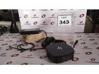 LOTE 343 - 01 DOCKING STATION HP HSN-IX02.(NOVO) (NO ESTADO EM QUE SE ENCONTRA. SUJEITO A AVARIAS OCULTAS/VISÍVEIS.)