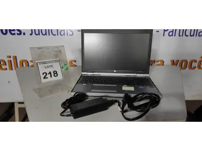 LOTE 218 - 01 NOTEBOOK HP ELITEBOOK 8560P CORE I5 COM FONTE. (NO ESTADO EM QUE SE ENCONTRA. SUJEITO A AVARIAS OCULTAS/VISÍVEIS.) ICE00000189992