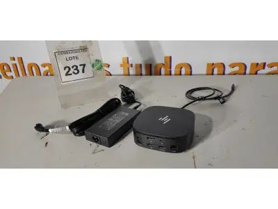 LOTE 237 - 01 DOCKING STATION HP HSN-IX02. (NOVO) (NO ESTADO EM QUE SE ENCONTRA. SUJEITO A AVARIAS OCULTAS/VISÍVEIS.)
