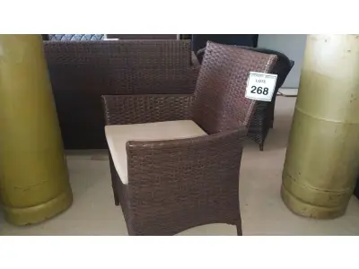 LOTE 268 - 01 CADEIRA DE JARDIM. (NO ESTADO EM QUE SE ENCONTRA. SUJEITO A AVARIAS OCULTAS/VISÍVEIS.) BH1566D