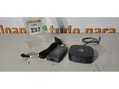 LOTE 237 - 01 DOCKING STATION HP HSN-IX02. (NOVO) (NO ESTADO EM QUE SE ENCONTRA. SUJEITO A AVARIAS OCULTAS/VISÍVEIS.)