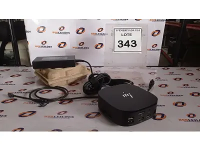 LOTE 343 - 01 DOCKING STATION HP HSN-IX02.(NOVO) (NO ESTADO EM QUE SE ENCONTRA. SUJEITO A AVARIAS OCULTAS/VISÍVEIS.)
