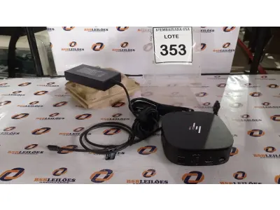 LOTE 353 - 01 DOCKING STATION HP HSN-IX02.(NOVO) (NO ESTADO EM QUE SE ENCONTRA. SUJEITO A AVARIAS OCULTAS/VISÍVEIS.)
