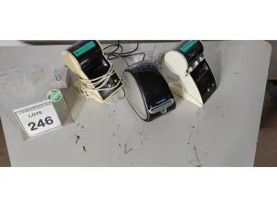 LOTE 246 - 03 ETIQUETADORAS. (NO ESTADO EM QUE SE ENCONTRA. SUJEITO A AVARIAS OCULTAS/VISÍVEIS.)