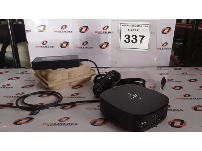 LOTE 337 - 01 DOCKING STATION HP HSN-IX02.(NOVO) (NO ESTADO EM QUE SE ENCONTRA. SUJEITO A AVARIAS OCULTAS/VISÍVEIS.)