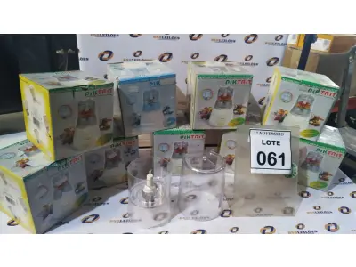 09 ACESSÓRIOS PARA LIQUIDIFICADOR MARCA PIKTRIT. (NO ESTADO) ATENÇÃO! FAZER A VISITAÇÃO ANTES DE ARREMATAR, NÃO SABEMOS SE FUNCIONA, LEILÃO NÃO TEM GARANTIA E NEM DEVOLUÇÃO, SUJEITO A POSSÍVEIS AVARIAS VISÍVEIS/OCULTAS E/OU AUSÊNCIA DE COMPONENTES.