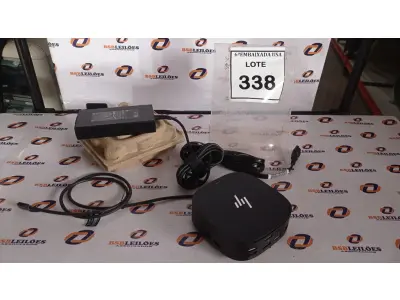 LOTE 338 - 01 DOCKING STATION HP HSN-IX02.(NOVO) (NO ESTADO EM QUE SE ENCONTRA. SUJEITO A AVARIAS OCULTAS/VISÍVEIS.)