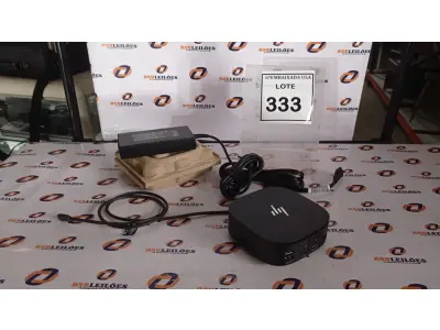 LOTE 333 - 01 DOCKING STATION HP HSN-IX02.(NOVO) (NO ESTADO EM QUE SE ENCONTRA. SUJEITO A AVARIAS OCULTAS/VISÍVEIS.)