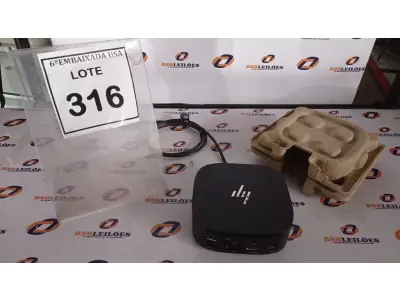 LOTE 316 - 01 DOCKING STATION HP HSN-IX02.(NOVO) (NO ESTADO EM QUE SE ENCONTRA. SUJEITO A AVARIAS OCULTAS/VISÍVEIS.)