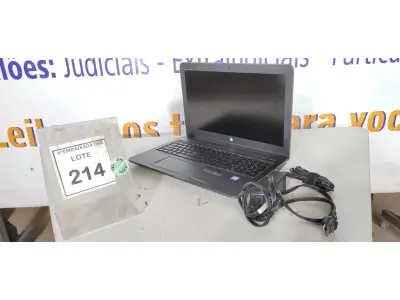 LOTE 214 - 01 NOTEBOOK HP ZBOOK CORE I7 7º GERAÇÃO COM FONTE. (NO ESTADO EM QUE SE ENCONTRA. SUJEITO A AVARIAS OCULTAS/VISÍVEIS.) CS938104