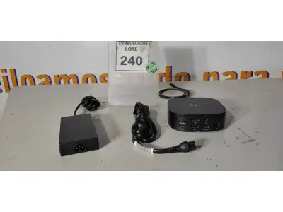 LOTE 240 - 01 DOCKING STATION HP HSN-IX02. (NOVO) (NO ESTADO EM QUE SE ENCONTRA. SUJEITO A AVARIAS OCULTAS/VISÍVEIS.)