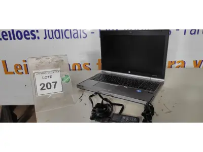 LOTE 207 - 01 NOTEBOOK HP  ELITE BOOK 8560P CORE I5 COM FONTE. (NO ESTADO EM QUE SE ENCONTRA. SUJEITO A AVARIAS OCULTAS/VISÍVEIS.) ICE00000189747