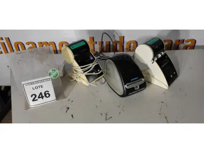 LOTE 246 - 03 ETIQUETADORAS. (NO ESTADO EM QUE SE ENCONTRA. SUJEITO A AVARIAS OCULTAS/VISÍVEIS.)