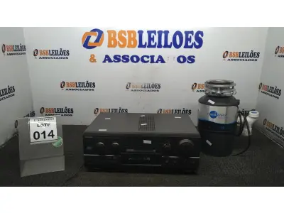 LOTE 014 - 01 RECEIVER MODELO AS-DX940 MARCA TECHNICS E 01 TRITURADOR DE RESÍDUOS. (NO ESTADO) ATENÇÃO! FAZER A VISITAÇÃO ANTES DE ARREMATAR, NÃO SABEMOS SE FUNCIONA, LEILÃO NÃO TEM GARANTIA E NEM DEVOLUÇÃO, SUJEITO A POSSÍVEIS AVARIAS VISÍVEIS/OCULTAS E/OU AUSÊNCIA DE COMPONENTES.