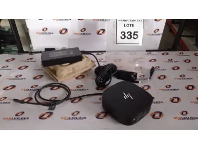 LOTE 335 - 01 DOCKING STATION HP HSN-IX02.(NOVO) (NO ESTADO EM QUE SE ENCONTRA. SUJEITO A AVARIAS OCULTAS/VISÍVEIS.)