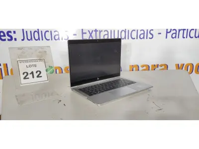 LOTE 212 - 01 NOTEBOOK HP ELITE BOOK CORE I5 8º GERAÇÃO SEM FONTE. (NO ESTADO EM QUE SE ENCONTRA. SUJEITO A AVARIAS OCULTAS/VISÍVEIS.) ICE00000237298
