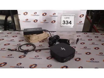 LOTE 334 - 01 DOCKING STATION HP HSN-IX02.(NOVO) (NO ESTADO EM QUE SE ENCONTRA. SUJEITO A AVARIAS OCULTAS/VISÍVEIS.)