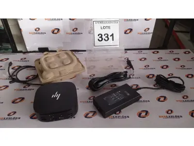 LOTE 331 - 01 DOCKING STATION HP HSN-IX02.(NOVO) (NO ESTADO EM QUE SE ENCONTRA. SUJEITO A AVARIAS OCULTAS/VISÍVEIS.)