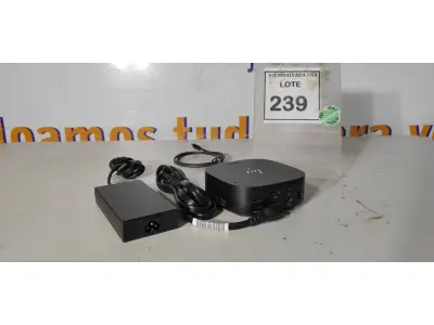 LOTE 239 - 01 DOCKING STATION HP HSN-IX02. (NOVO) (NO ESTADO EM QUE SE ENCONTRA. SUJEITO A AVARIAS OCULTAS/VISÍVEIS.)