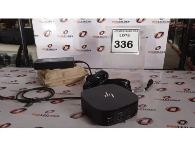 LOTE 336 - 01 DOCKING STATION HP HSN-IX02.(NOVO) (NO ESTADO EM QUE SE ENCONTRA. SUJEITO A AVARIAS OCULTAS/VISÍVEIS.)