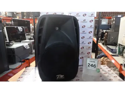 01 CAIXA DE SOM MARCA PZ PRO ÁUDIO. (NO ESTADO) ATENÇÃO! FAZER A VISITAÇÃO ANTES DE ARREMATAR, NÃO SABEMOS SE FUNCIONA. LEILÃO NÃO TEM GARANTIA E NEM DEVOLUÇÃO, SUJEITO A POSSÍVEIS AVARIAS VISÍVEIS/OCULTAS E/OU AUSÊNCIA DE COMPONENTES.