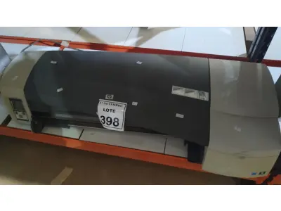 LOTE 398 - 01 PLOTTER DE MESA MODELO DESIGNJET 111 MARCA HP. (NO ESTADO) ATENÇÃO! FAZER A VISITAÇÃO ANTES DE ARREMATAR, NÃO SABEMOS SE FUNCIONA, LEILÃO NÃO TEM GARANTIA E NEM DEVOLUÇÃO, SUJEITO A POSSÍVEIS AVARIAS VISÍVEIS/OCULTAS E/OU AUSÊNCIA DE COMPONENTES.