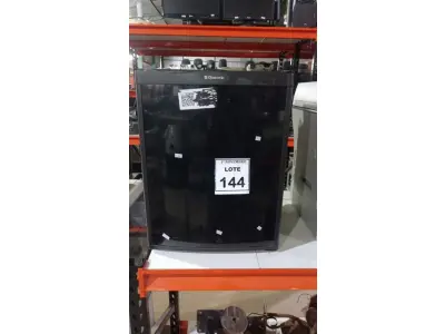 LOTE 144 - 01 FRIGOBAR 127V MARCA DOMETIC. (NO ESTADO) ATENÇÃO! FAZER A VISITAÇÃO ANTES DE ARREMATAR, NÃO SABEMOS SE FUNCIONA, LEILÃO NÃO TEM GARANTIA E NEM DEVOLUÇÃO, SUJEITO A POSSÍVEIS AVARIAS VISÍVEIS/OCULTAS E/OU AUSÊNCIA DE COMPONENTES.