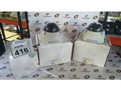 02 CÂMERAS DOME MARCA AVIGILON. (NO ESTADO) ATENÇÃO! FAZER A VISITAÇÃO ANTES DE ARREMATAR, NÃO SABEMOS SE FUNCIONA, LEILÃO NÃO TEM GARANTIA E NEM DEVOLUÇÃO, SUJEITO A POSSÍVEIS AVARIAS VISÍVEIS/OCULTAS E/OU AUSÊNCIA DE COMPONENTES.