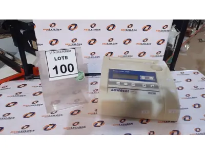 01 APARELHO DE TERAPIA ULTRASSOM. (NO ESTADO) ATENÇÃO! FAZER A VISITAÇÃO ANTES DE ARREMATAR, NÃO SABEMOS SE FUNCIONA, LEILÃO NÃO TEM GARANTIA E NEM DEVOLUÇÃO, SUJEITO A POSSÍVEIS AVARIAS VISÍVEIS/OCULTAS E/OU AUSÊNCIA DE COMPONENTES.