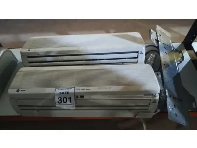 LOTE 301 - 02 EVAPORADORAS 14.600BTUS MARCA TRANE. (NO ESTADO) ATENÇÃO! FAZER A VISITAÇÃO ANTES DE ARREMATAR, NÃO SABEMOS SE FUNCIONA, LEILÃO NÃO TEM GARANTIA E NEM DEVOLUÇÃO, SUJEITO A POSSÍVEIS AVARIAS VISÍVEIS/OCULTAS E/OU AUSÊNCIA DE COMPONENTES.