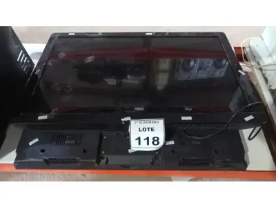 LOTE 118 - 02 TV’S LCD 32’’ MARCAS AOC E PANASONIC. (NO ESTADO) ATENÇÃO! FAZER A VISITAÇÃO ANTES DE ARREMATAR, NÃO SABEMOS SE FUNCIONA, LEILÃO NÃO TEM GARANTIA E NEM DEVOLUÇÃO, SUJEITO A POSSÍVEIS AVARIAS VISÍVEIS/OCULTAS E/OU AUSÊNCIA DE COMPONENTES.