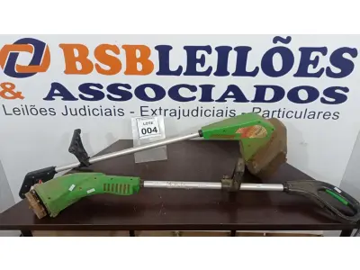 LOTE 004 - 02 ROÇADEIRAS ELÉTRICAS. (NO ESTADO) ATENÇÃO! FAZER A VISITAÇÃO ANTES DE ARREMATAR, NÃO SABEMOS SE FUNCIONA, LEILÃO NÃO TEM GARANTIA E NEM DEVOLUÇÃO, SUJEITO A POSSÍVEIS AVARIAS VISÍVEIS/OCULTAS E/OU AUSÊNCIA DE COMPONENTES.