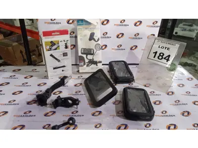 LOTE 184 - 03 SUPORTES DE CELULAR PARA MOTOCICLETAS. (NO ESTADO) ATENÇÃO! FAZER A VISITAÇÃO ANTES DE ARREMATAR, NÃO SABEMOS SE FUNCIONA, LEILÃO NÃO TEM GARANTIA E NEM DEVOLUÇÃO, SUJEITO A POSSÍVEIS AVARIAS VISÍVEIS/OCULTAS E/OU AUSÊNCIA DE COMPONENTES.