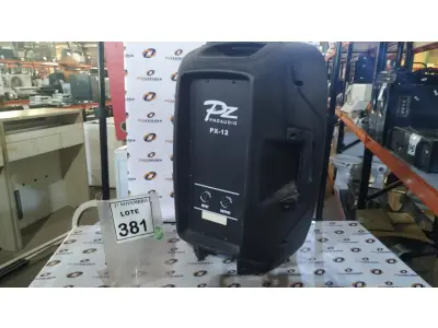 LOTE 381 - 01 CAIXA DE SOM MARCA PZ PRO ÁUDIO. (NO ESTADO) ATENÇÃO! FAZER A VISITAÇÃO ANTES DE ARREMATAR, NÃO SABEMOS SE FUNCIONA. LEILÃO NÃO TEM GARANTIA E NEM DEVOLUÇÃO, SUJEITO A POSSÍVEIS AVARIAS VISÍVEIS/OCULTAS E/OU AUSÊNCIA DE COMPONENTES.
