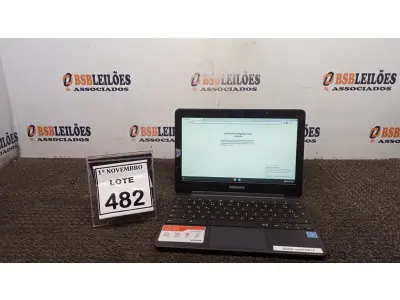 LOTE 482 - 01 NOTEBOOK TELA 11.6’’ 2GB DE MEMÓRIA MARCA SAMSUNG. (NO ESTADO) ATENÇÃO! FAZER A VISITAÇÃO ANTES DE ARREMATAR, NÃO SABEMOS SE FUNCIONA, LEILÃO NÃO TEM GARANTIA E NEM DEVOLUÇÃO, SUJEITO A POSSÍVEIS AVARIAS VISÍVEIS/OCULTAS E/OU AUSÊNCIA DE COMPONENTES.