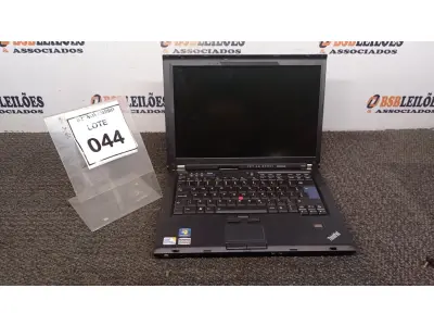 LOTE 044 - 01 NOTEBOOK MARCA LENOVO SÉRIE THINKPAD. (NO ESTADO) ATENÇÃO! FAZER A VISITAÇÃO ANTES DE ARREMATAR, NÃO SABEMOS SE FUNCIONA, LEILÃO NÃO TEM GARANTIA E NEM DEVOLUÇÃO, SUJEITO A POSSÍVEIS AVARIAS VISÍVEIS/OCULTAS E/OU AUSÊNCIA DE COMPONENTES.