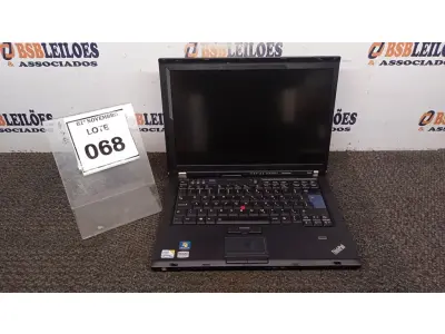 LOTE 068 - 01 NOTEBOOK MARCA LENOVO SÉRIE THINKPAD COM MALETA. (NO ESTADO) ATENÇÃO! FAZER A VISITAÇÃO ANTES DE ARREMATAR, NÃO SABEMOS SE FUNCIONA, LEILÃO NÃO TEM GARANTIA E NEM DEVOLUÇÃO, SUJEITO A POSSÍVEIS AVARIAS VISÍVEIS/OCULTAS E/OU AUSÊNCIA DE COMPONENTES.