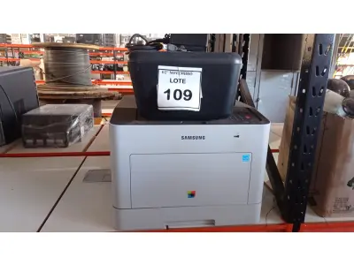 LOTE 109 - 02 IMPRESSORAS MARCAS HP E SAMSUNG. (NO ESTADO) ATENÇÃO! FAZER A VISITAÇÃO ANTES DE ARREMATAR, NÃO SABEMOS SE FUNCIONA, LEILÃO NÃO TEM GARANTIA E NEM DEVOLUÇÃO, SUJEITO A POSSÍVEIS AVARIAS VISÍVEIS/OCULTAS E/OU AUSÊNCIA DE COMPONENTES.