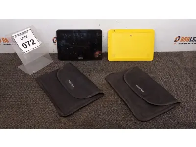 LOTE 072 - 02 TABLETS MARCA POSITIVO COM CAPA. (NO ESTADO) ATENÇÃO! FAZER A VISITAÇÃO ANTES DE ARREMATAR, NÃO SABEMOS SE FUNCIONA, LEILÃO NÃO TEM GARANTIA E NEM DEVOLUÇÃO, SUJEITO A POSSÍVEIS AVARIAS VISÍVEIS/OCULTAS E/OU AUSÊNCIA DE COMPONENTES.