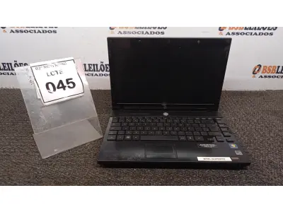 LOTE 045 - 01 NOTEBOOK MARCA HP. (NO ESTADO) ATENÇÃO! FAZER A VISITAÇÃO ANTES DE ARREMATAR, NÃO SABEMOS SE FUNCIONA, LEILÃO NÃO TEM GARANTIA E NEM DEVOLUÇÃO, SUJEITO A POSSÍVEIS AVARIAS VISÍVEIS/OCULTAS E/OU AUSÊNCIA DE COMPONENTES.