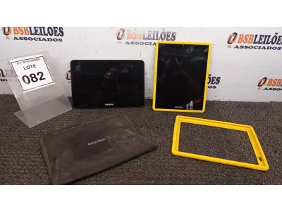 LOTE 082 - 02 TABLETS MARCA POSITIVO COM CAPA. (NO ESTADO) ATENÇÃO! FAZER A VISITAÇÃO ANTES DE ARREMATAR, NÃO SABEMOS SE FUNCIONA, LEILÃO NÃO TEM GARANTIA E NEM DEVOLUÇÃO, SUJEITO A POSSÍVEIS AVARIAS VISÍVEIS/OCULTAS E/OU AUSÊNCIA DE COMPONENTES.