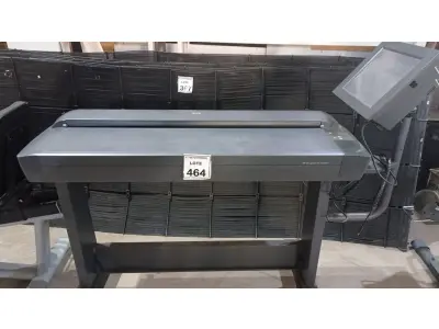 LOTE 464 - 01 SCANNER DE ALTA DEFINIÇÃO MODELO DESIGNJET HD SCANER MARCA HP. (NO ESTADO) ATENÇÃO! FAZER A VISITAÇÃO ANTES DE ARREMATAR, NÃO SABEMOS SE FUNCIONA, LEILÃO NÃO TEM GARANTIA E NEM DEVOLUÇÃO, SUJEITO A POSSÍVEIS AVARIAS VISÍVEIS/OCULTAS E/OU AUSÊNCIA DE COMPONENTES.