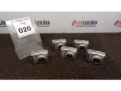 LOTE 020 - 05 CÂMERAS FOTOGRÁFICAS MODELO POWERSHOT A520 MARCA CANON (NO ESTADO) ATENÇÃO! FAZER A VISITAÇÃO ANTES DE ARREMATAR, NÃO SABEMOS SE FUNCIONA, LEILÃO NÃO TEM GARANTIA E NEM DEVOLUÇÃO, SUJEITO A POSSÍVEIS AVARIAS VISÍVEIS/OCULTAS E/OU AUSÊNCIA DE COMPONENTES.