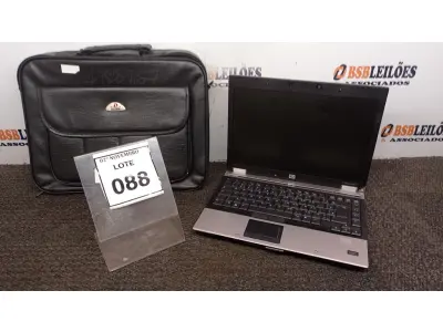 LOTE 088 - 01 NOTEBOOK SÉRIE ELITEBOOK MARCA HP COM MALETA. (NO ESTADO) ATENÇÃO! FAZER A VISITAÇÃO ANTES DE ARREMATAR, NÃO SABEMOS SE FUNCIONA, LEILÃO NÃO TEM GARANTIA E NEM DEVOLUÇÃO, SUJEITO A POSSÍVEIS AVARIAS VISÍVEIS/OCULTAS E/OU AUSÊNCIA DE COMPONENTES.