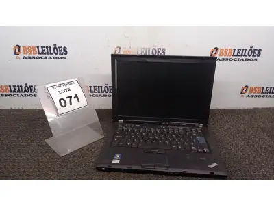 LOTE 071 - 01 NOTEBOOK MARCA LENOVO SÉRIE THINKPAD. (NO ESTADO) ATENÇÃO! FAZER A VISITAÇÃO ANTES DE ARREMATAR, NÃO SABEMOS SE FUNCIONA, LEILÃO NÃO TEM GARANTIA E NEM DEVOLUÇÃO, SUJEITO A POSSÍVEIS AVARIAS VISÍVEIS/OCULTAS E/OU AUSÊNCIA DE COMPONENTES.