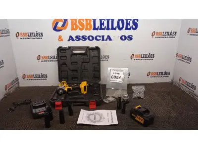 LOTE 085 - 01 CHAVE DE IMPACTO 48V A BATERIAS COM MALETA E ACESSÓRIOS (PRODUTO NOVO). (NO ESTADO) ATENÇÃO! FAZER A VISITAÇÃO ANTES DE ARREMATAR, NÃO SABEMOS SE FUNCIONA, LEILÃO NÃO TEM GARANTIA E NEM DEVOLUÇÃO, SUJEITO A POSSÍVEIS AVARIAS VISÍVEIS/OCULTAS E/OU AUSÊNCIA DE COMPONENTES.